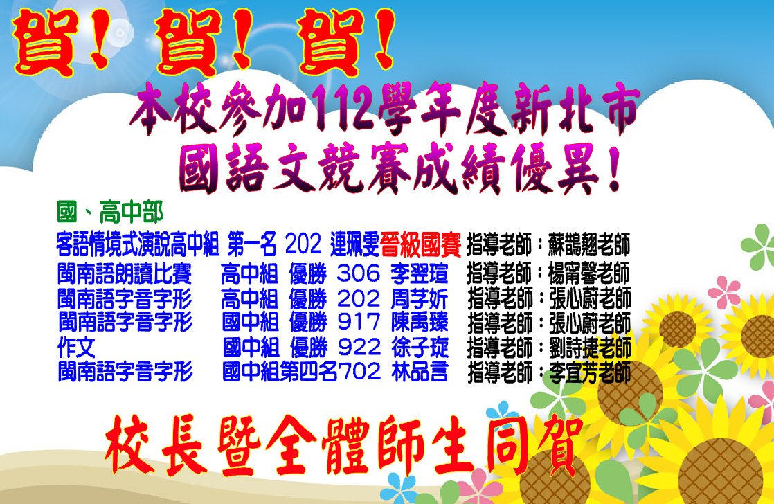 112新北市語文競賽