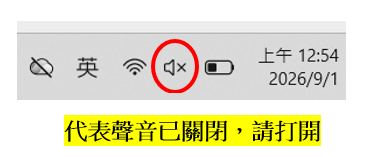 聲音關閉圖示